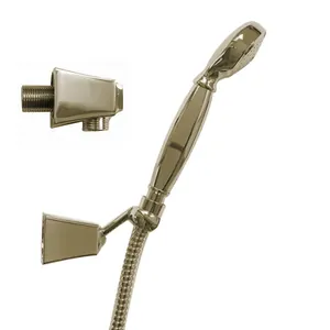 Душевая лейка Devon&Devon 2241BR со шлангом, держателем и выпуском, цвет: бронза