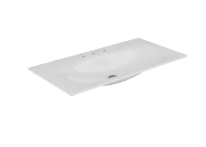 Раковина Keuco 1055х538 накладная на тумбу,3 отверстия под смес., белый 33350311003