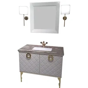 Уценка! Комплект мебели Scavolini тумба напольная, раковина, зеркало, светильники