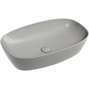 Раковина накладная Ceramicanova 600х380х138 без отв. под смеситель, антрацит мат. CN6049MH