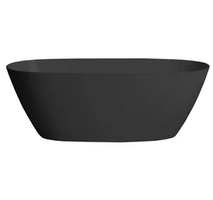 Ванна отдельностоящая Salini S-Stone 102521MF 1650x750x600 иск. камень, RAL9011 матовый