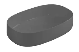 Раковина ArtCeram 550х350х145 фактура необработанная глина, темно-серый COL003 20;00