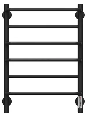 Полотенцесушитель TERMINUS Евромикс П6 (ШВ:482x650)электрический, правое подкл.,Ral 9005 черный матовый,99Вт