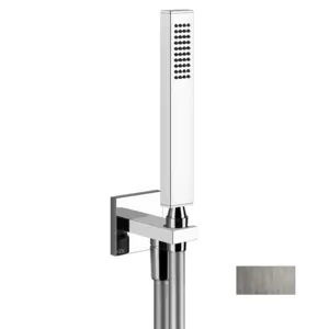 Душевой гарнитур Gessi Rettangolo 20123.707 шланговое подкл., лейка, шланг, черный металл браш