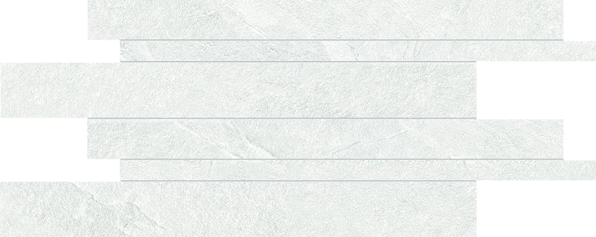 мозаика Cornerstone Listelli Sfalsati Slate White Slim 30x60