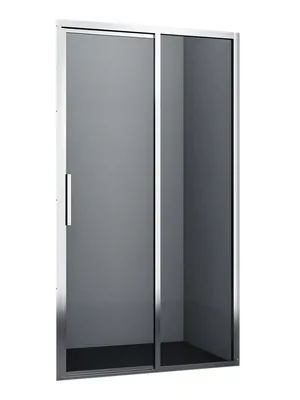 Душевая дверь WasserKRAFT 1200x2000 стекло прозрачное/профиль серебристый 32S05R