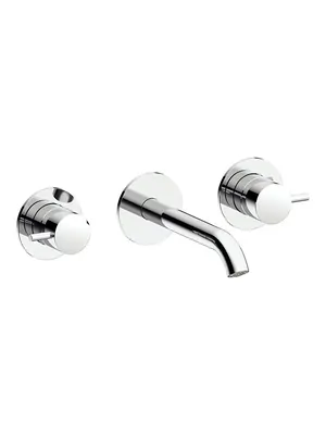 Смеситель для раковины Almar настенный на 3 отверстия, излив 170-195, с регулируемым углом аэратора, цвет хром E210057.CR