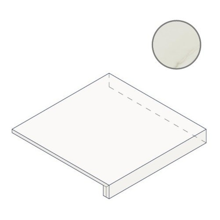 Atlas Concorde Russia Empire 620070002119 Calacatta Diamond Scalino Angolare Dx 33x80 матовая