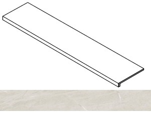 Forte dei Marmi Rock Tiffany White Fro, 33x160 матовая