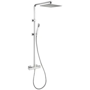 Душевая система Paini смеситель термостат,короткий излив,верхний/ручной душ,хром 84CR689THSQ4P1