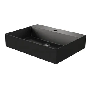 Умывальник Azzurra (600х450х130) подвесной, отв. под смеситель, цвет carbone ELLP060450QMCA