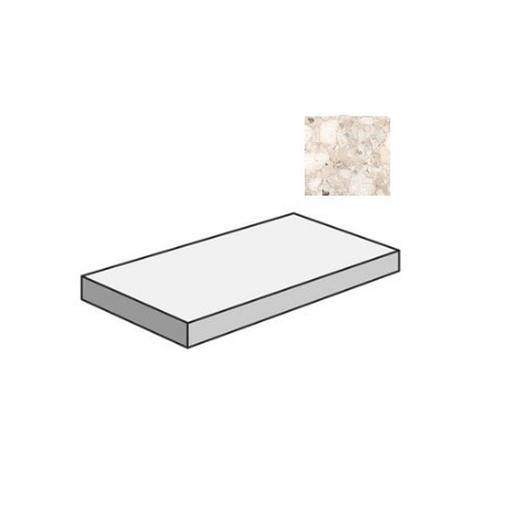 Sant Agostino Venistone CSAGASVB12 Gradone Angolare Sx Beige 33x120 матовая