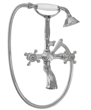 Смеситель для ванны Nicolazzi настенный двухзахватный с душем, хром 1401CR70