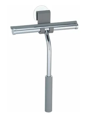 Скребок для душевой кабины WasserKRAFT сплав металла, хром, ПВХ, каучук