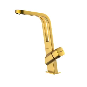 Смеситель для кухни TEKA ICO 915 BRASS однозахватный,высокий,поворотный излив,бронза 116030032