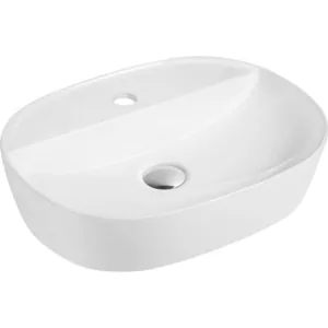 Раковина накладная Aquanet -2 500х380х120 без перелива. отв. под смеситель, белая 211287