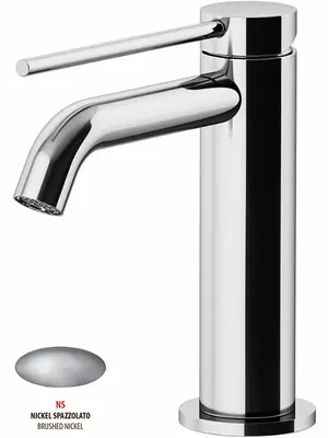 Смеситель GATTONI 9142/91NS для раковины, с донным клапаном, никель браш