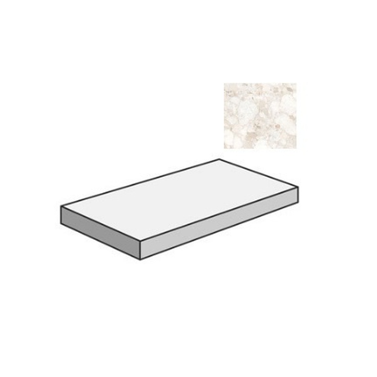 Sant Agostino Venistone CSAGASVI12 Gradone Angolare Sx Ivory 33x120 матовая