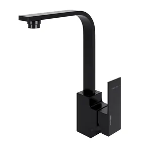 Смеситель для кухни WasserKRAFT 2007 однозахватный, высокий поворотный излив 269мм, черный