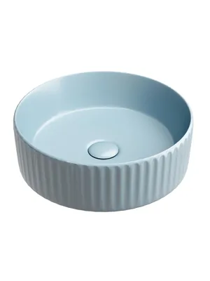 Раковина накладная Ceramicanova 360х360х115 без отв. под смеситель, голубой матовый CN6057ML
