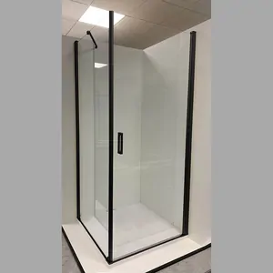 Душевая дверь VismaraVetro 990х1850мм, стекло прозрачное/профиль черный мат.LLA120909901950DT