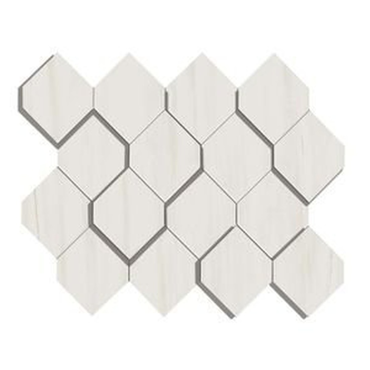 Atlas Concorde Marvel Stone AS36 Bianco Dol, Esagono 3D 28,5x35,3