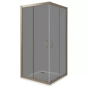 Уголок душевой GOOD DOOR BAS E CR-80-B-BR (80х80) квадратный, с тонированным стеклом бронза