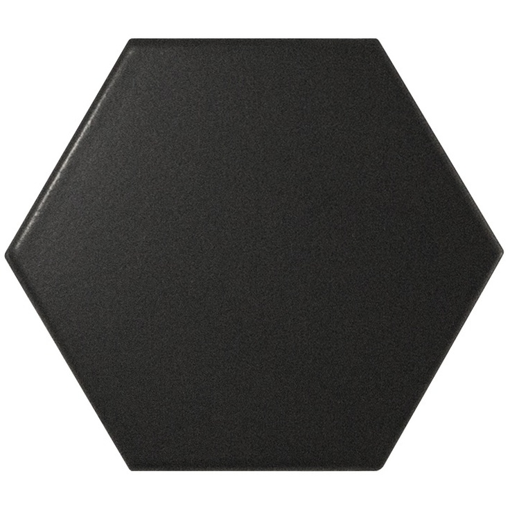 Equipe Scale 21909 Hexagon Black Matt 10,7x12,4 матовая