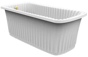 Ванна MIGLIORE 174x83 panello белая панель, фурнитура золото 24360