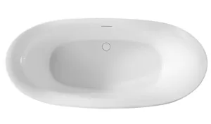 Ванна акриловая Abber (1700х800) отдельностоящая, слив-перелив, белая AB9236