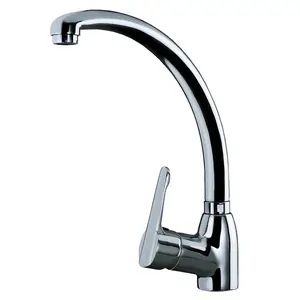 Смеситель для кухни TEKA MN CHROME однозахватный,высокий,поворотный излив,хром 81911462