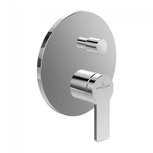 Смеситель для душа Villeroy&Boch встраиваемый, 2 вых, внеш.часть, хром TVS10335300061