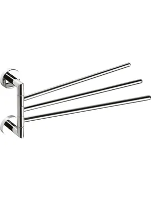 Полотенцедержатель Bemeta 104204112 тройной, поворотный, цвет: хром