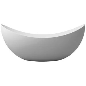 Ванна из искусственного камня Abber (1800x800) отдельностоящая, слив-перелив, белая мат AS9633