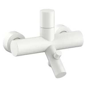 Смеситель для ванны Fantini Nostromo 50291618 настенный, однозахватный, цвет: белый матовый