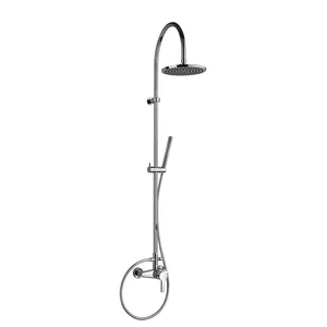 Душевая система Paini однозахватный смеситель, верхний 200мм и ручной душ, цвет: хром 92CR6891P1