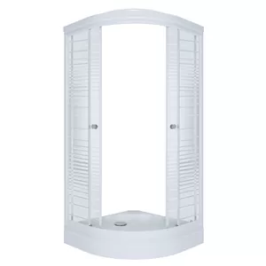 Душевой уголок Triton А (100х100х205) 1/4 круга, низкий поддон, узор полосы DK164_2