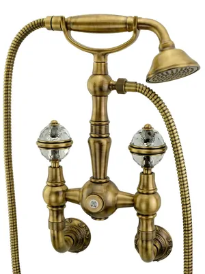 Смеситель для душа Migliore настенный, бронза/ручки Swarovski ML.CRS-3746.BR