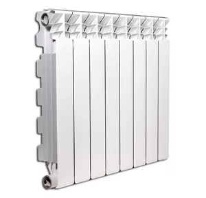 Радиатор алюминиевый Fondital Exclusivo B4 350/100 (97х407) 1120 Вт, белый 8 секций