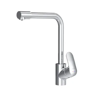 Смеситель AM.PM для кухни F8005700 с каналом для питьевой воды, L-излив, хром