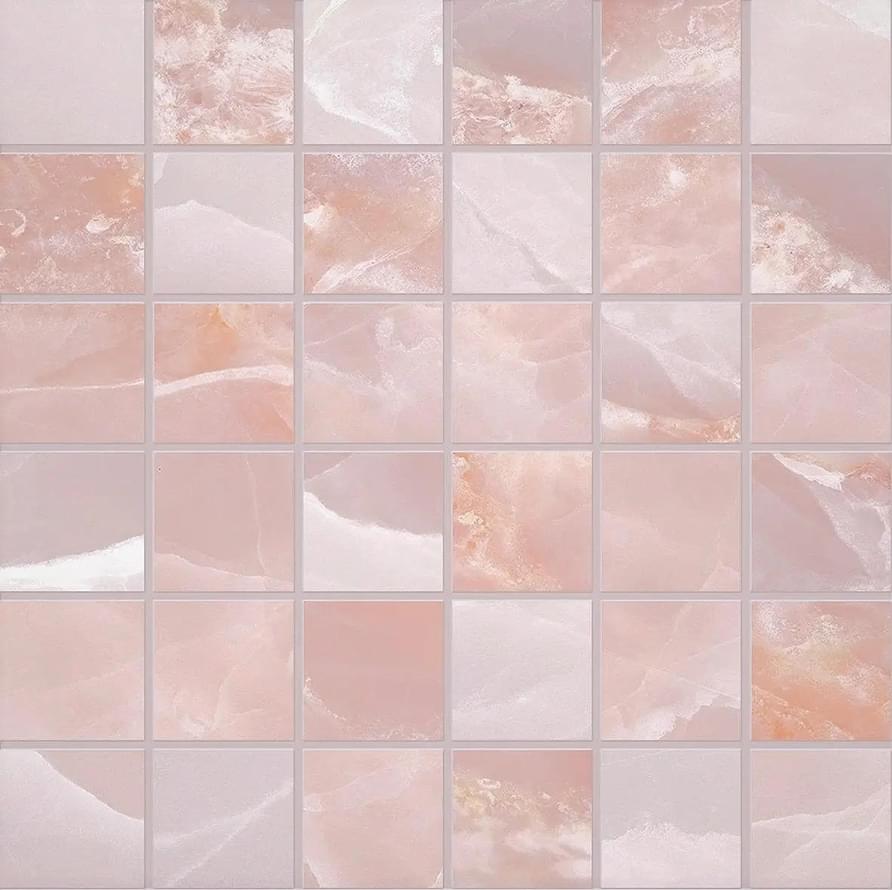 мозаика Tele Di Marmo Onyx Mosaico 5x5 Pink Silktech 30x30