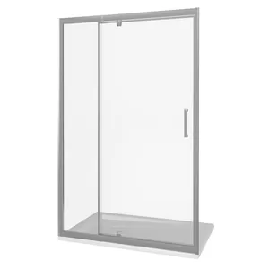 Дверь душевая GOOD DOOR BAS WTW - PD -100-C-CH (100х185) распашная, стекло прозрачное 6мм