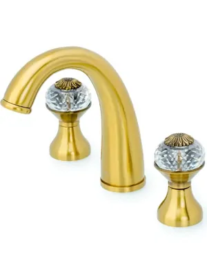 Смеситель Boheme 317-FL для раковины, на 3 отверстия, двухзахватный, бронза