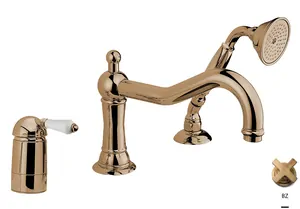 Смеситель на борт ванны Nicolazzi Cinquanta, ручки бронза 3449BZ76