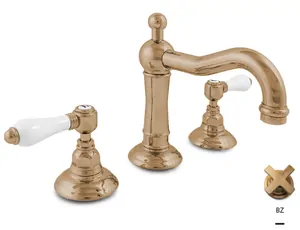 Смеситель Nicolazzi для раковины трехсекционный, бронза 1409BZ78