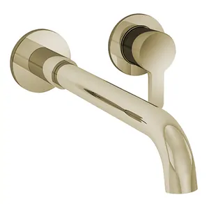 Смеситель для раковины Fantini 53P6R413B встриваемый, однозахв., Matt British Gold PVD