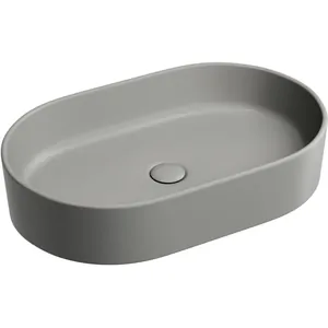 Раковина накладная Ceramicanova 608х385х122 антрацит мат. CN6048MH