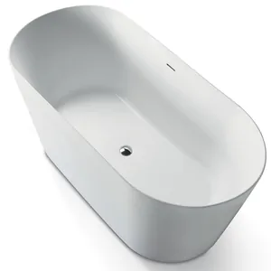 Ванна акриловая Gruppo Treesse 150 V385BL 1500х700х600 отдельностоящая, слив, белый глянец