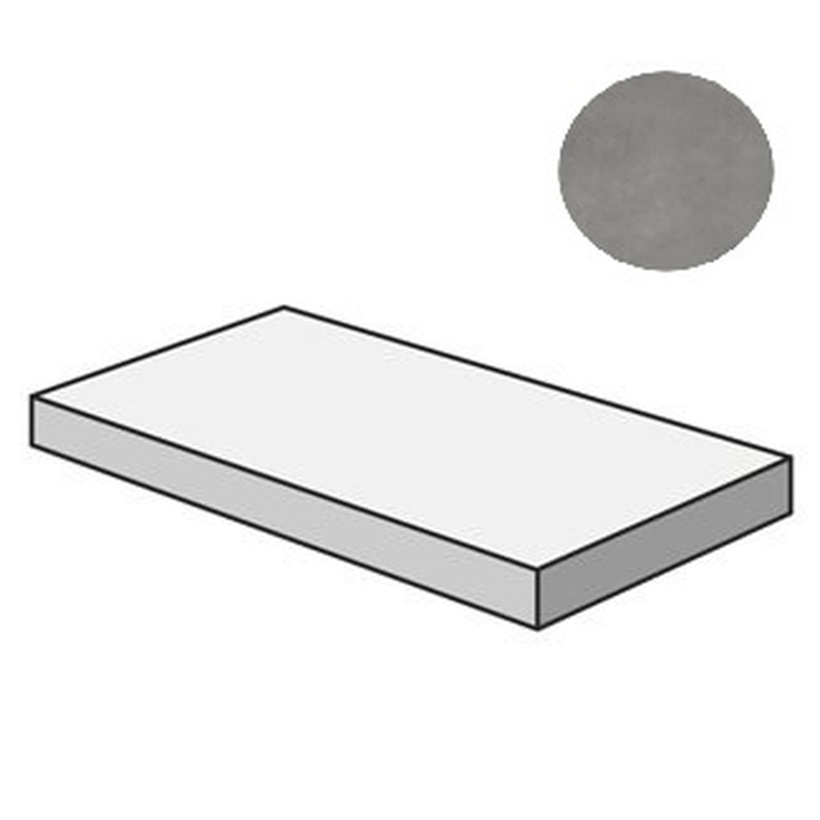 Sant Agostino Sable CSAGASSY12 Gradone Angolare 120 Sx Grey 33x120 матовая