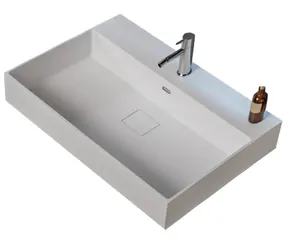 Раковина Cezares (710х450х115) накладная на тумбу, из искусственного мрамора, белый 50313